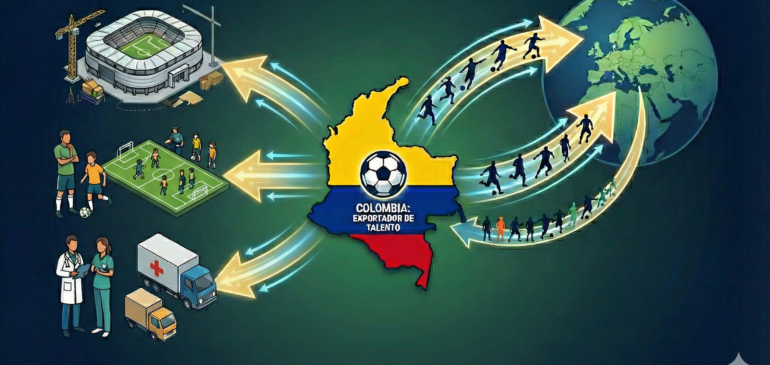 De las canchas locales a las ligas globales: Colombia se posiciona como potencia exportadora de futbolistas